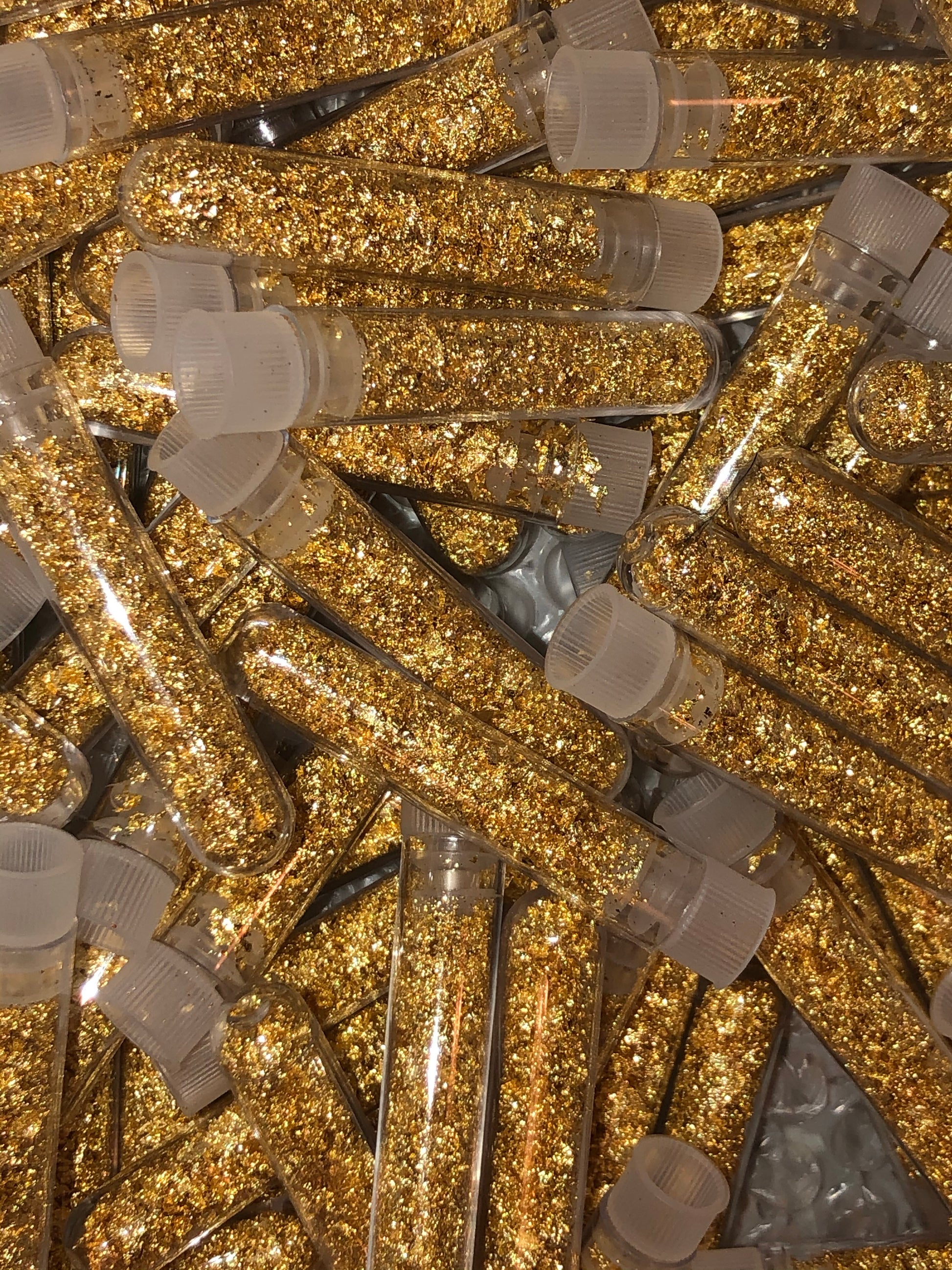 3 Pack Gold Flakes - Whole Sale Lipgloss Tubes